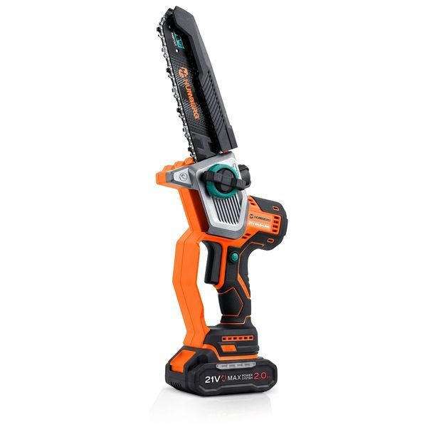 Акумуляторна ланцюгова пила 2x2,0 Ah PRO, гілкоріз 10&Prime; 8&Prime; Humberg HM-437 (543711) jan_p8550 фото