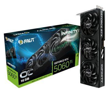 Відеокарта Palit GeForce RTX 5060 Ti Infinity 3 OC 16GB GDDR7 DLSS4 (NE7506TS19T1-GB2061S) xk_1331018 фото