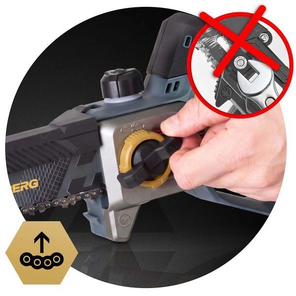 Акумуляторна ланцюгова пила 2x2,0 Ah PRO, гілкоріз 10&Prime; 8&Prime; Humberg HM-437 (543710) jan_p8549 фото