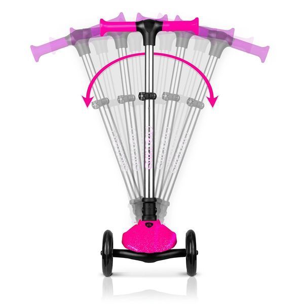 Триколісний балансирний самокат для дітей Ricokids Jelly рожевий, що світиться в темряві (765901) jan_p8041 фото