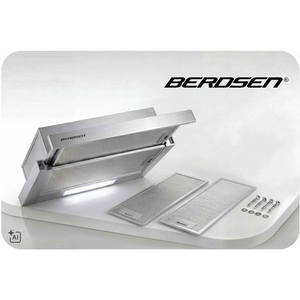 Витяжка телескопічна кухонна підвісна 50 см Berdsen BT-242 inox (3242) jan_p8526 фото