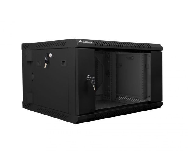 Серверна шафа Lanberg Hanging 19' 6U 600x600mm two-section (black) (WF02-6606-10B) xk_455646 фото