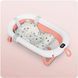 Складана ванночка для дітей, немовлят з термометром і вставкою Ricokids RK-287 біло-рожева (728701) jan_p7911 фото 8